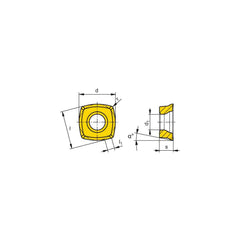Milling Insert:  XOLX 120410SR-R50 CTPP235,  CTPP235,  Solid Carbide N/A Finish,  1.0000″ OAW