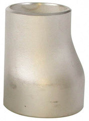 Merit Brass - 1-1/2 x 3/4" Grade 304L Stainless Steel Pipe Eccentric Reducer - Butt Weld x Butt Weld End Connections - Exact Tool & Supply