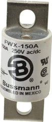 Cooper Bussmann - 250 VAC/VDC, 150 Amp, Fast-Acting Semiconductor/High Speed Fuse - Stud Mount Mount, 3-1/8" OAL, 200 (RMS), 50 at DC kA Rating, 1-7/32" Diam - Exact Tool & Supply