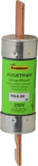 Cooper Bussmann - 125 VDC, 250 VAC, 200 Amp, Time Delay General Purpose Fuse - Bolt-on Mount, 7-1/8" OAL, 20 at DC, 200 (RMS) kA Rating, 1-9/16" Diam - Exact Tool & Supply