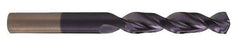 Cleveland - 0.397" 135° Parabolic Flute Cobalt Screw Machine Drill Bit - TiN Finish, Right Hand Cut, 1-15/16" Flute Length, 3-5/16" OAL, Split Point, Straight Shank - Exact Tool & Supply