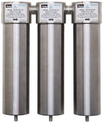 Parker - 1/2" Port, 10" High x 10" Wide, FRL Filter with Stainless Steel Bowl & Automatic Drain - 175 Max psi, 120°F Max - Exact Tool & Supply