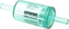 Parker - 1/4" Outlet, 125 Max psi, Inline Filters, Regulators & Lubricators - 10.1 CFM, Disposable Gas or Liquid Filter, 3-1/4" Long - Exact Tool & Supply