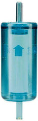 Parker - 1/4" Outlet, 125 Max psi, Inline Filters, Regulators & Lubricators - 7.3 CFM, Disposable Gas or Liquid Filter, 4-1/2" Long - Exact Tool & Supply