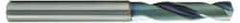 OSG - 9.6mm 140° Spiral Flute Solid Carbide Screw Machine Drill Bit - WD1 Finish, Right Hand Cut, 48mm Flute Length, Standard Point, Straight Shank, Through Coolant - Exact Tool & Supply