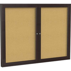 Ghent - Cork Bulletin Boards Style: Enclosed Cork Bulletin Boards Color: Natural Cork - Exact Tool & Supply