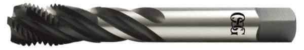 OSG - 3/4-10 UNC 4 Flute 2B Modified Bottoming Spiral Flute Tap - Vanadium High Speed Steel, Oxide Finish, 125mm OAL, Right Hand Flute, Right Hand Thread, Series 13015 - Exact Tool & Supply