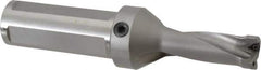 Kennametal - 2.19" Max Drill Depth, 2.5xD, 22.2mm Diam, Indexable Insert Drill - 2 Inserts, 1-1/4" Shank Diam, Straight Shank - Exact Tool & Supply