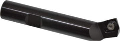 Kennametal - 60° Lead Angle, 0.981" Max Cut Diam, 0.46" Min Cut Diam, 0.136" Max Depth of Cut, Indexable Chamfer and Angle End Mill - 1 Insert, SDEB 26152 Insert Style, 3" Overall Length, Straight Shank - Exact Tool & Supply