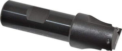 Kennametal - 1" Cut Diam, 0.28" Max Depth of Cut, 3/4" Shank Diam, 3-1/4" OAL, Indexable Square Shoulder End Mill - SDEB 2615. Inserts, Weldon Shank, 0° Lead Angle - Exact Tool & Supply