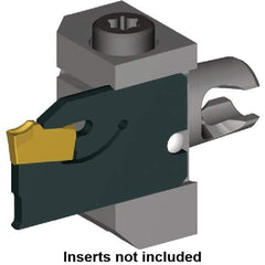 Kennametal - BS Insert, 9.6mm Head Length, Modular Grooving Blade Holder Head - Left Hand Cut, System Size KM12, Series Micro A2 - Exact Tool & Supply