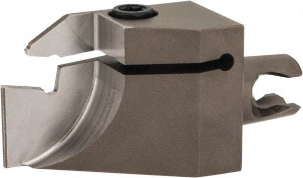 Kennametal - System Size KM16, Left Hand Cut, Modular Cutoff Cutting Unit Head - A2S A2 Insert Style, 1.181" Head Length, 0.669" Center to Cutting Edge, Series Micro A2 - Exact Tool & Supply