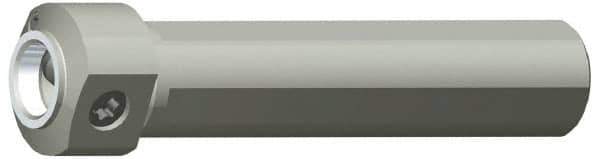 Kennametal - Neutral Cut, KM2016 Modular Connection, Round Shank Lathe Modular Clamping Unit - 1" Square Shank Diam, 3-15/16" OAL, Through Coolant, Series NCM-SS Round Shank - Exact Tool & Supply