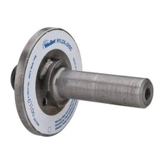 Weiler - 7/8" Arbor Hole to 3/4" Shank Diam Drive Arbor - For 3, 4 & 5" Weiler Disc Brushes, Attached Spindle, Flow Through Spindle - Exact Tool & Supply