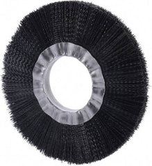 Weiler - 6" OD, 2" Arbor Hole, Nylon Wheel Brush - 3/4" Face Width, 1-1/2" Trim Length, 0.016" Filament Diam, 6,000 RPM - Exact Tool & Supply