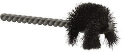 Weiler - 1-1/4" Diam Helical Steel Tube Brush - 0.008" Filament Diam, 1" Brush Length, 3-1/2" OAL, 1/4" Diam Stainless Steel Shank - Exact Tool & Supply