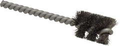 Weiler - 3/4" Diam Helical Stainless Steel Tube Brush - 0.006" Filament Diam, 1" Brush Length, 3-1/2" OAL, 7/32" Diam Stainless Steel Shank - Exact Tool & Supply