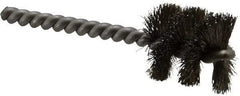 Weiler - 1" Diam Helical Stainless Steel Tube Brush - 0.008" Filament Diam, 1" Brush Length, 3-1/2" OAL, 1/4" Diam Stainless Steel Shank - Exact Tool & Supply