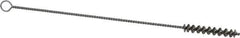 Weiler - 1-1/2" Long x 1/4" Diam Steel Hand Tube Brush - Single Spiral, 7" OAL, 0.003" Wire Diam, 3/32" Shank Diam - Exact Tool & Supply