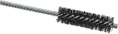 Weiler - 3/4" Diam Helical Steel Tube Brush - Double Spiral, 0.0104" Filament Diam, 2-1/2" Brush Length, 5-1/2" OAL, 1/4" Diam Shank - Exact Tool & Supply