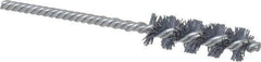 Weiler - 5/8" Diam Helical Nylon Tube Brush - Single Spiral, 0.022" Filament Diam, 2" Brush Length, 5" OAL, 7/32" Diam Shank - Exact Tool & Supply