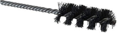 Weiler - 1" Diam Helical Nylon Tube Brush - Single Spiral, 0.022" Filament Diam, 2-1/2" Brush Length, 5-1/2" OAL, 1/4" Diam Shank - Exact Tool & Supply