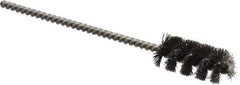 Weiler - 7/16" Diam Helical Steel Tube Brush - 0.005" Filament Diam, 1" Brush Length, 3-1/2" OAL, 1/8" Diam Stainless Steel Shank - Exact Tool & Supply