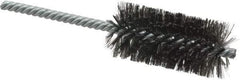 Weiler - 1-1/4" Diam Helical Steel Tube Brush - Double Spiral, 0.006" Filament Diam, 2-1/2" Brush Length, 5-1/2" OAL, 1/4" Diam Shank - Exact Tool & Supply