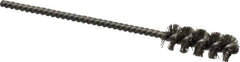 Weiler - 3/8" Diam Helical Stainless Steel Tube Brush - 0.008" Filament Diam, 1" Brush Length, 3-1/2" OAL, 1/8" Diam Stainless Steel Shank - Exact Tool & Supply