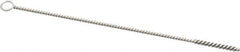 Weiler - 1" Long x 1/8" Diam Steel Hand Tube Brush - Single Spiral, 6" OAL, 0.003" Wire Diam, 3/32" Shank Diam - Exact Tool & Supply