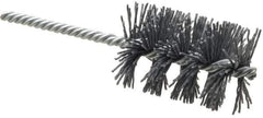 Weiler - 1-3/4" Diam Helical Nylon Tube Brush - Single Spiral, 0.035" Filament Diam, 2-1/2" Brush Length, 5-1/2" OAL, 1/4" Diam Shank - Exact Tool & Supply