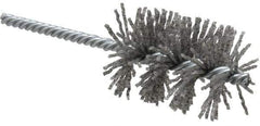 Weiler - 1-3/4" Diam Helical Nylon Tube Brush - Single Spiral, 0.06" Filament Diam, 2-1/2" Brush Length, 5-1/2" OAL, 1/4" Diam Shank - Exact Tool & Supply