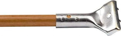 Weiler - 60 x 15/16" Wood Handle for Strip Broom - Tan - Exact Tool & Supply