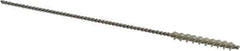 Weiler - 0.135" Diam Helical Nylon Tube Brush - 0.012" Filament Diam, 1" Brush Length, 4" OAL, 0.075" Diam Shank - Exact Tool & Supply