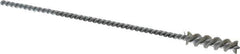 Weiler - 0.26" Diam Helical Nylon Tube Brush - 0.012" Filament Diam, 1" Brush Length, 5" OAL, 0.115" Diam Shank - Exact Tool & Supply