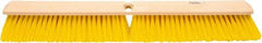 Weiler - 24" General Purpose Polypropylene Push Broom - 3" Bristle Length, Foam Block, Threaded Handle Connection, Handle Sold Separately - Exact Tool & Supply