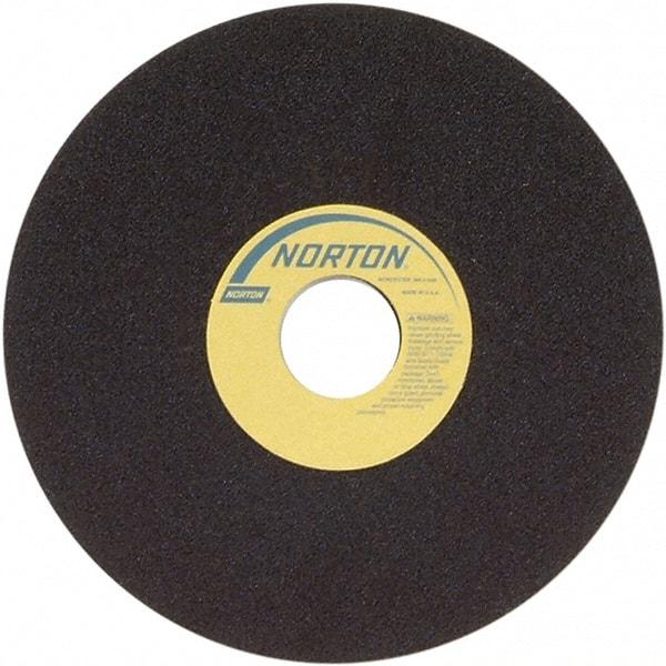 Norton - 7" 60 Grit Aluminum Oxide Cutoff Wheel - 3/32" Thick, 1-1/4" Arbor, 6,550 Max RPM, Use with Stationary Grinders - Exact Tool & Supply