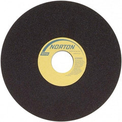Norton - 7" 60 Grit Aluminum Oxide Cutoff Wheel - 3/32" Thick, 1-1/4" Arbor, 6,550 Max RPM, Use with Stationary Grinders - Exact Tool & Supply