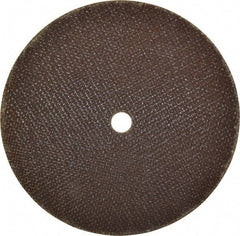 Norton - 6" 60 Grit Aluminum Oxide Cutoff Wheel - 0.035" Thick, 1/2" Arbor, 10,190 Max RPM, Use with Die Grinders - Exact Tool & Supply