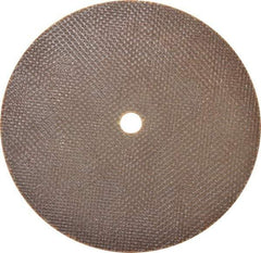 Norton - 6" 60 Grit Aluminum Oxide Cutoff Wheel - 0.06" Thick, 1/2" Arbor, 10,190 Max RPM, Use with Die Grinders - Exact Tool & Supply