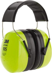 3M - Over the Head Black & Green Earmuffs - 30 NRR Rating - Exact Tool & Supply
