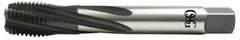 OSG - 1-1/2 - 8 UNS 5 Flute 2B Modified Bottoming Spiral Flute Tap - Vanadium High Speed Steel, Oxide Finish, 200mm OAL, Right Hand Flute, Right Hand Thread, Series 13014 - Exact Tool & Supply