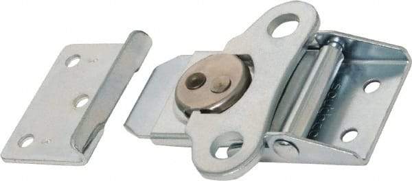 Value Collection - 3.43" Long x 2-3/4" Wide x 0.670" High, Draw Latch - Steel, with Zinc Plate, Bright Chromate Dip Finish - Exact Tool & Supply
