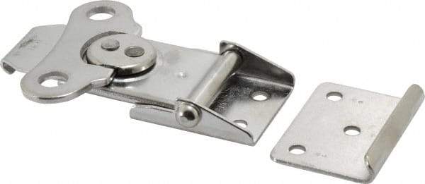 Value Collection - 3.43" Long x 2-3/4" Wide x 0.67" High, Draw Latch - Stainless Steel, with Natural Finish - Exact Tool & Supply
