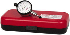 SPI - 1/4" Range, 1-100 Dial Reading, 0.001" Graduation Dial Drop Indicator - 1-1/2" Dial, 0.1" Range per Revolution, Revolution Counter, Includes NPL Traceability Certification - Exact Tool & Supply