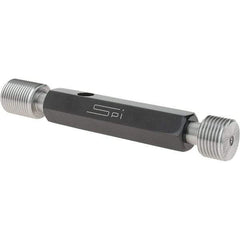 SPI - 3/4-16, Class 2B, Double End Plug Thread Go/No Go Gage - Steel, Size 3 Handle Included - Exact Tool & Supply