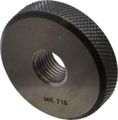 SPI - M12x1.25 Go Single Ring Thread Gage - Class 6G, Oil Hardened Nonshrinking Steel (OHNS), NPL Traceability Certification Included - Exact Tool & Supply