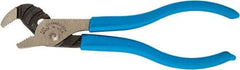 Channellock - 4" OAL, 1/2" Max Capacity, 3 Position Tongue & Groove Pliers - Standard Straight Jaws, Standard Head, Plastic Dipped Handles - Exact Tool & Supply