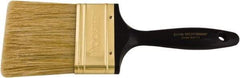 Wooster Brush - 3" Flat Hog Varnish Brush - 2-15/16" Bristle Length, 6-1/4" Plastic Beavertail Handle - Exact Tool & Supply