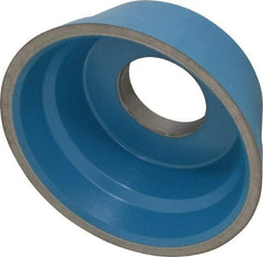 Norton - 3-3/4" Diam, 1-1/4" Hole Size, 1-1/2" Overall Thickness, 150 Grit, Type 11 Tool & Cutter Grinding Wheel - Very Fine Grade, Diamond, R Hardness, Resinoid Bond - Exact Tool & Supply